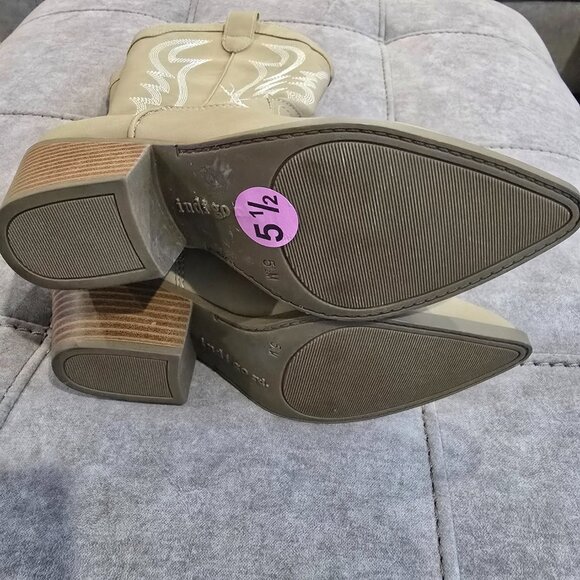NEW indi go rd. Women's Cowgirl Style Booties Size 5.5M - Picture 5 of 6